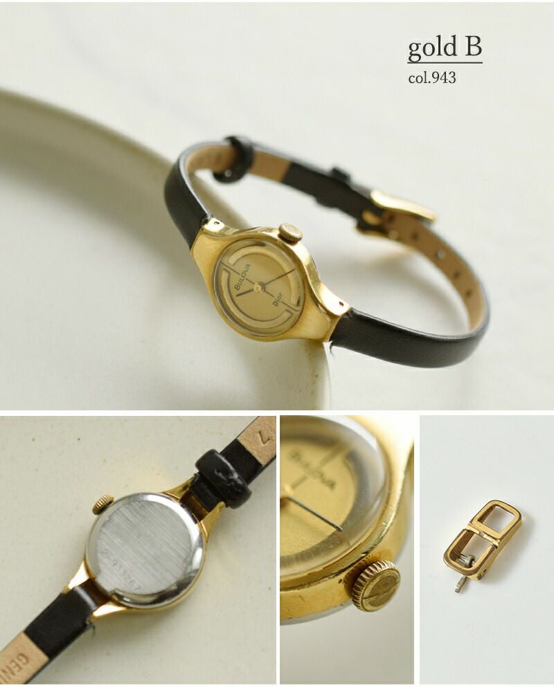 BULOVA ブローバ ×Dior ディオール カウレザー ベルト ステンレス GP