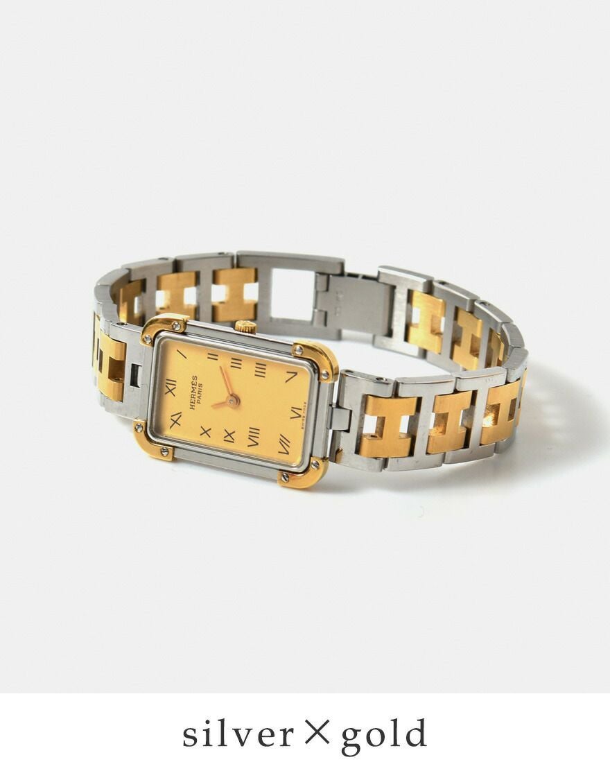 HERMES エルメス ステンレス GP ヴィンテージ ウォッチ ks-961-fn