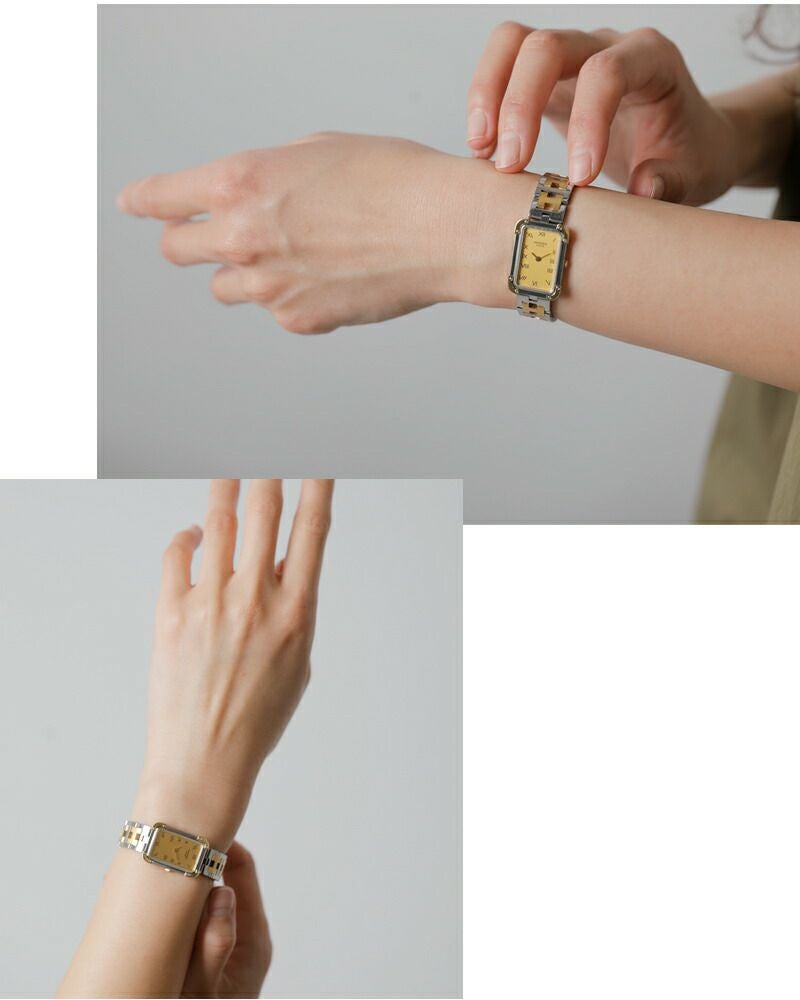 HERMES エルメス ステンレス GP ヴィンテージ ウォッチ ks-961-fn