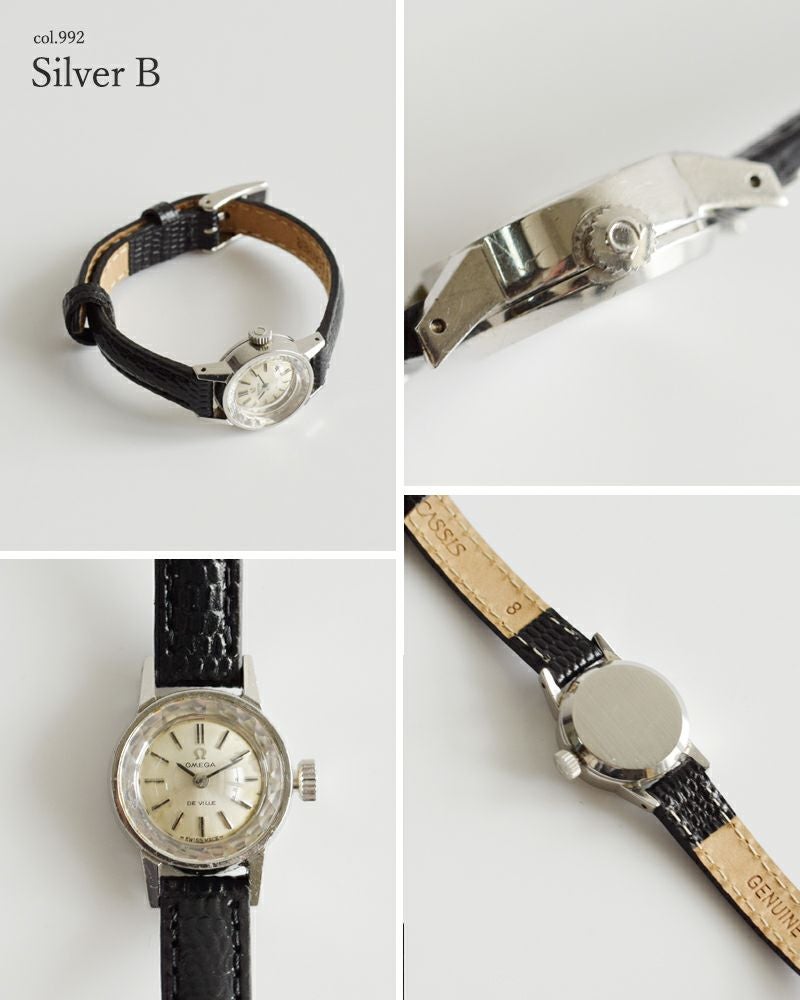 OMEGA オメガ カウレザー ベルト ステンレス ヴィンテージ ウォッチ ks