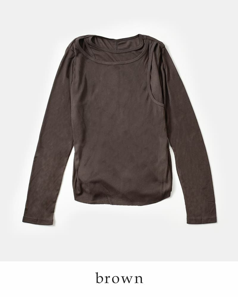 kiehtova キエトヴァ レイヤード シアー トップス “LAYERED SHEER TOPS