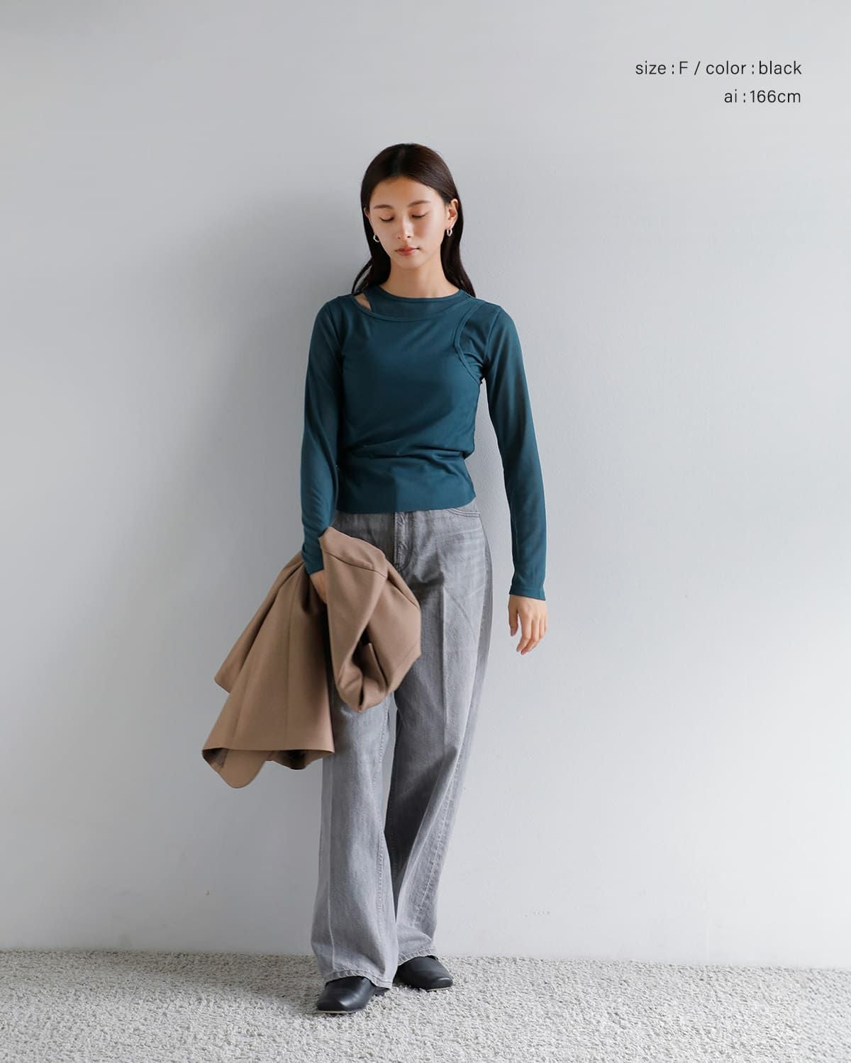 kiehtova キエトヴァ レイヤード シアー トップス “LAYERED SHEER TOPS