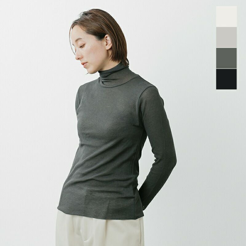 evam eva エヴァムエヴァ コットン タートルネック プルオーバー