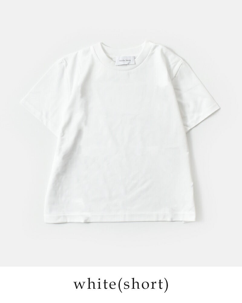 最終値☆新品タグ付☆ Nicolas Jenson コットン 白 無地 Tシャツ Nicolas Jenson ニコラジェンソン コットン クルーネック Tシャツ