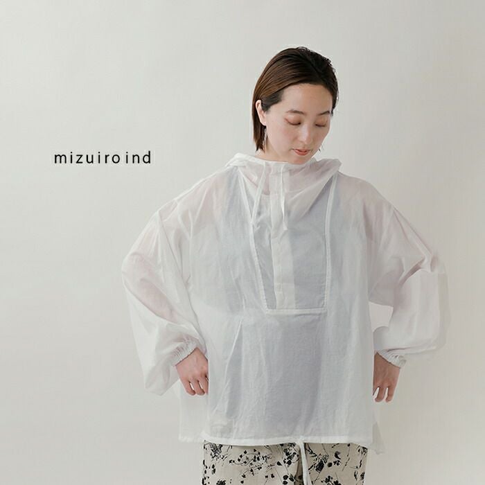 極美品✨ ミズイロインド 25ss コットンローンフーデッドシャツ 定番 人気 000000044782-07.jpg?size=l&w=