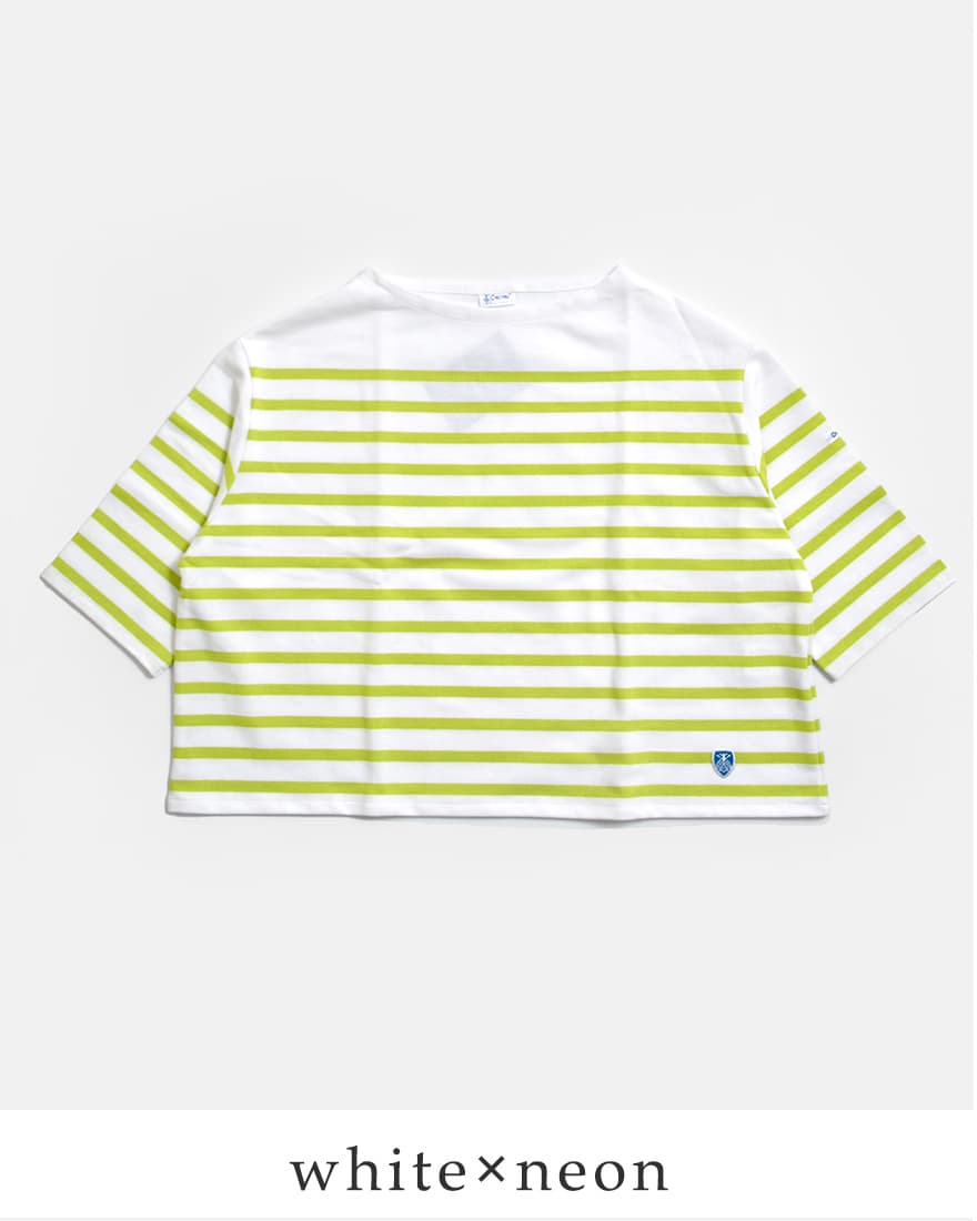 ORCIVAL オーチバル コットンラッセル ボートネック 五分袖 Tシャツ