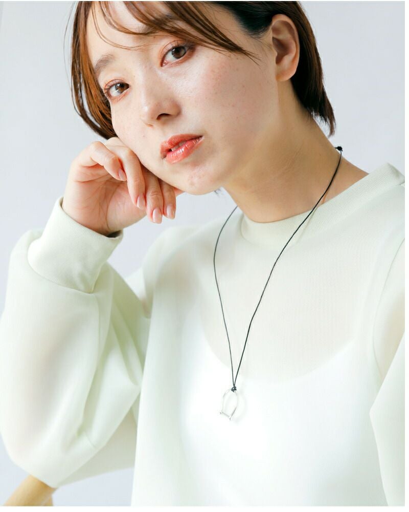 aura オーラ シルバー925 ホースシュー レザー コード ネックレス