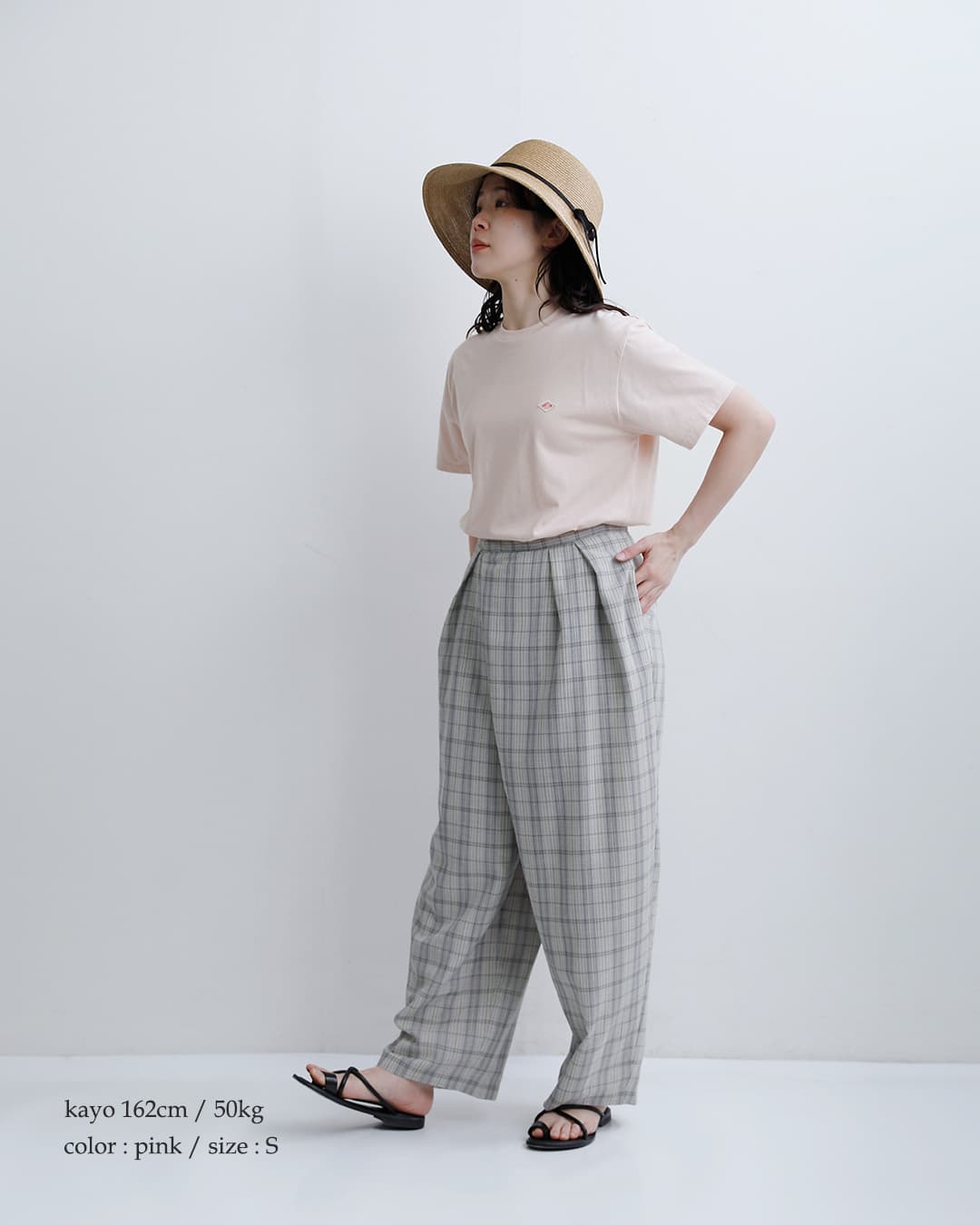DANTON ダントン コットン ジャージー クルーネック インナーTシャツ