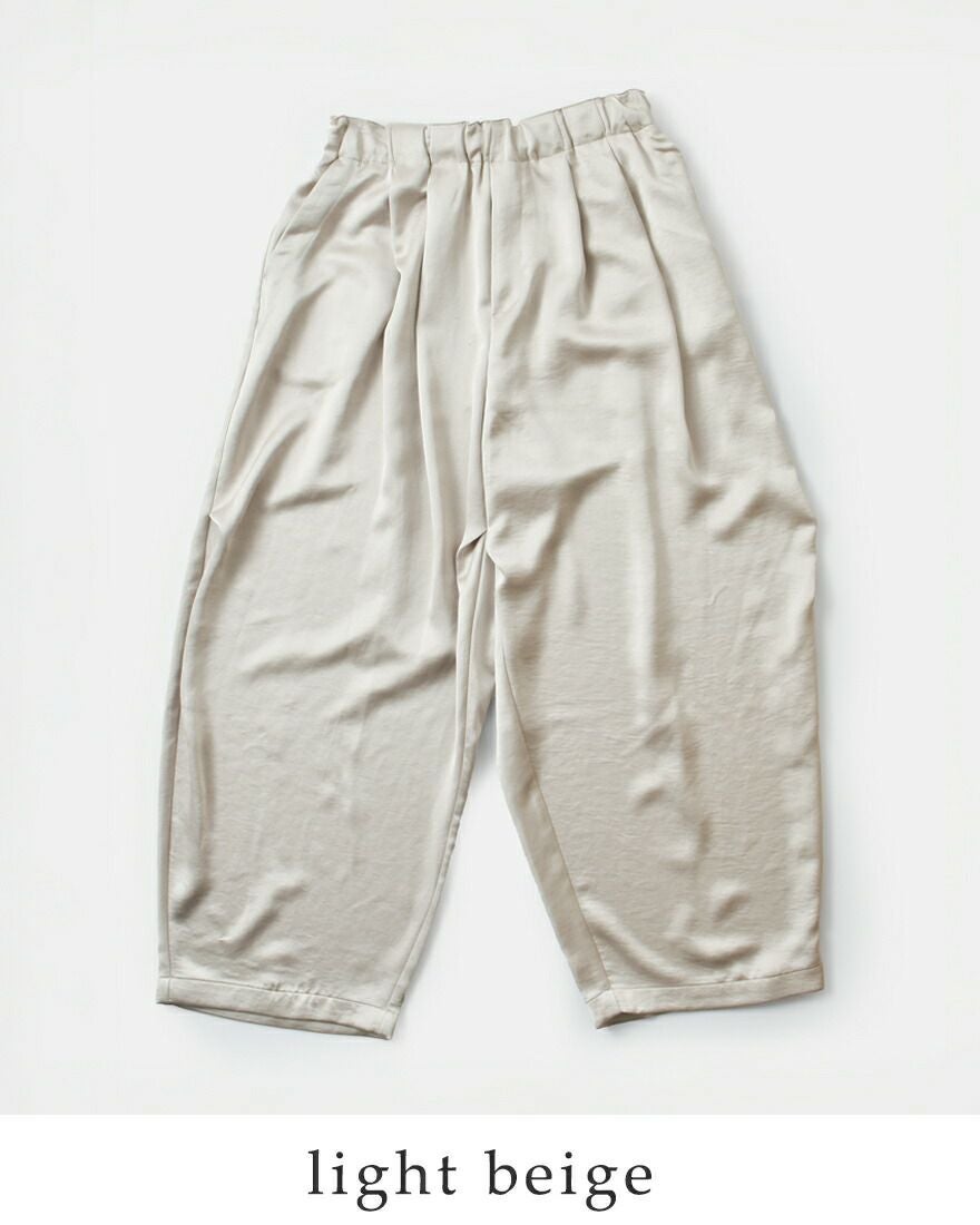 mizuiro ind ミズイロインド サテン ワイド カーゴ パンツ 2-260086-kr