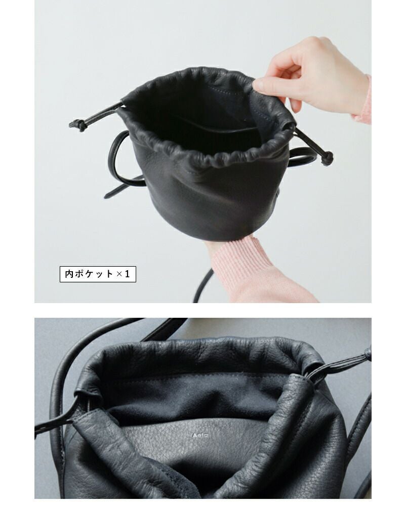 Aeta アエタ　ショルダーバッグ Aeta アエタ ディアレザー ショルダー ポーチ “SHOULDER POUCH” da05