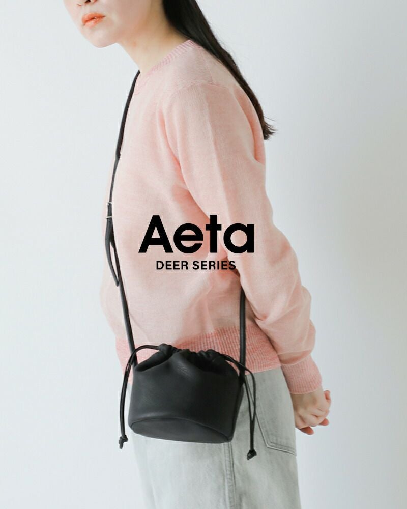 Aeta アエタ ディアレザー ハンド ポーチ ミニ ショルダー バッグ