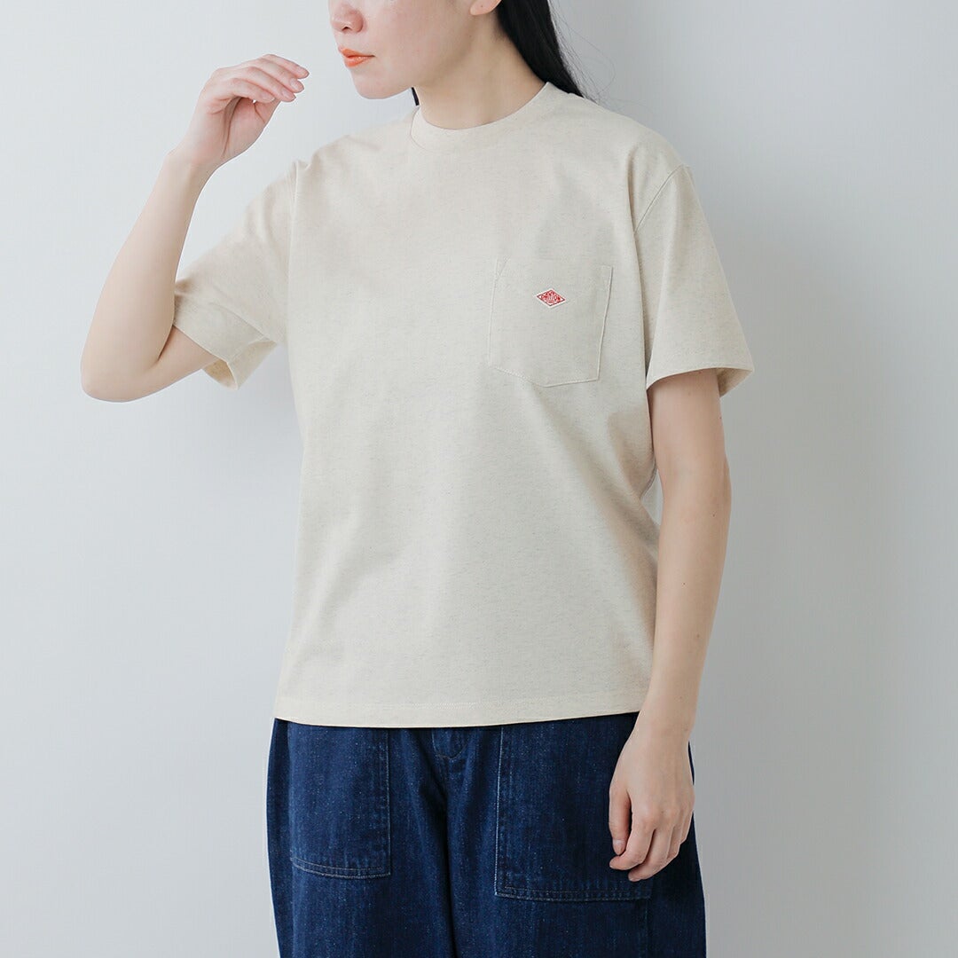 DANTON ダントン コットンオープンエンドジャージー ポケット Tシャツ