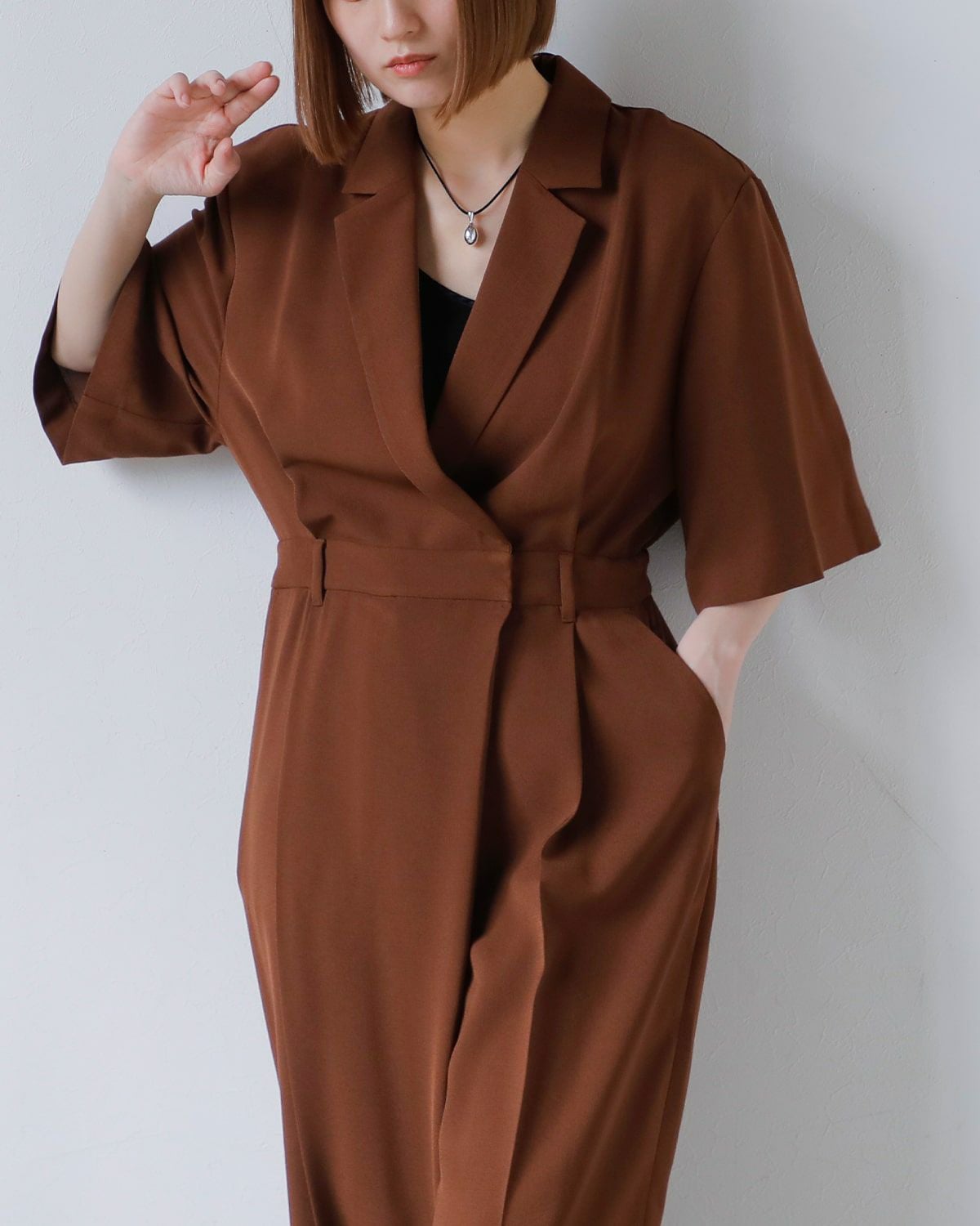 60%OFF】MANOF マノフ テーラード オールインワン 88112-5102-kk