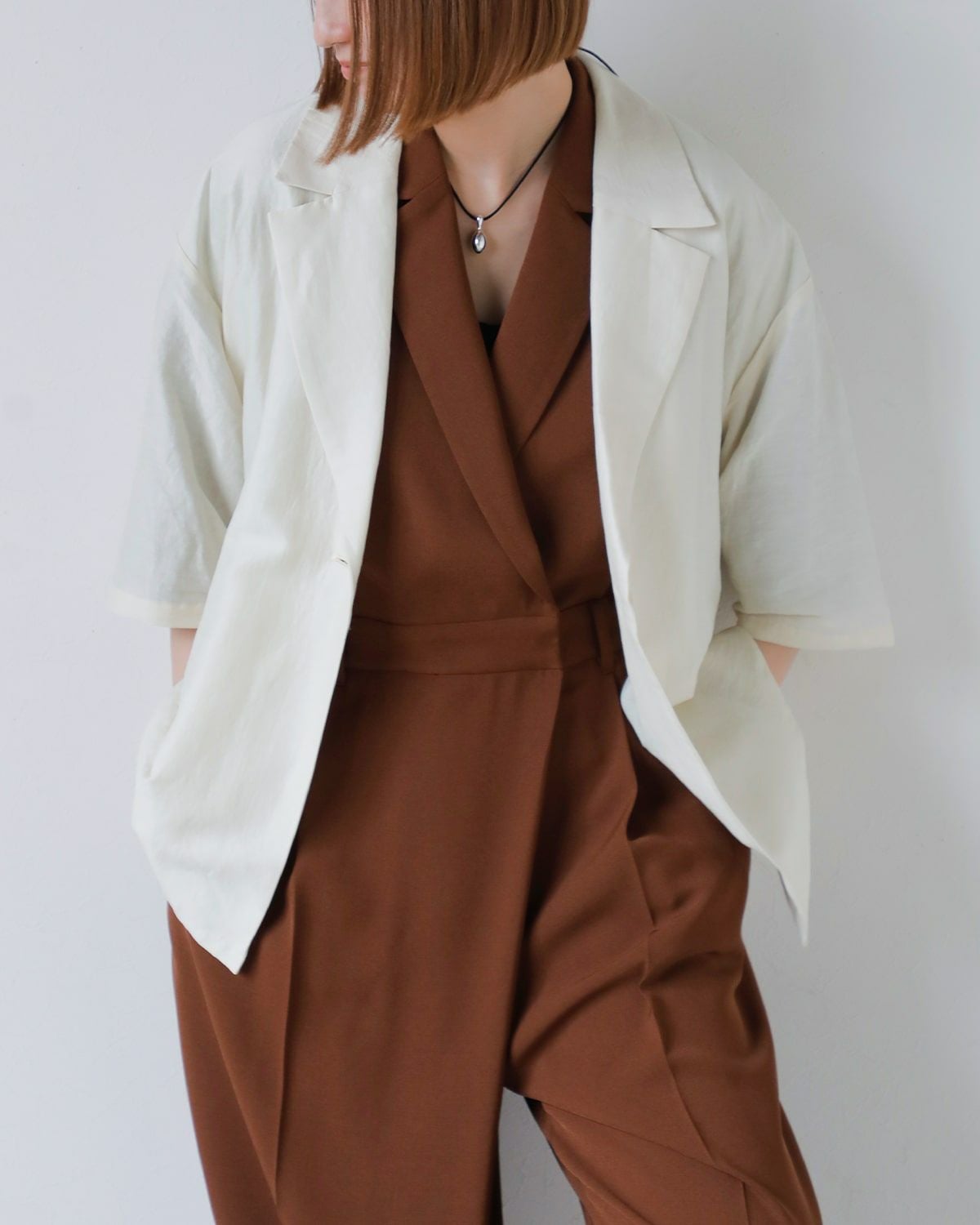 60%OFF】MANOF マノフ テーラード オールインワン 88112-5102-kk