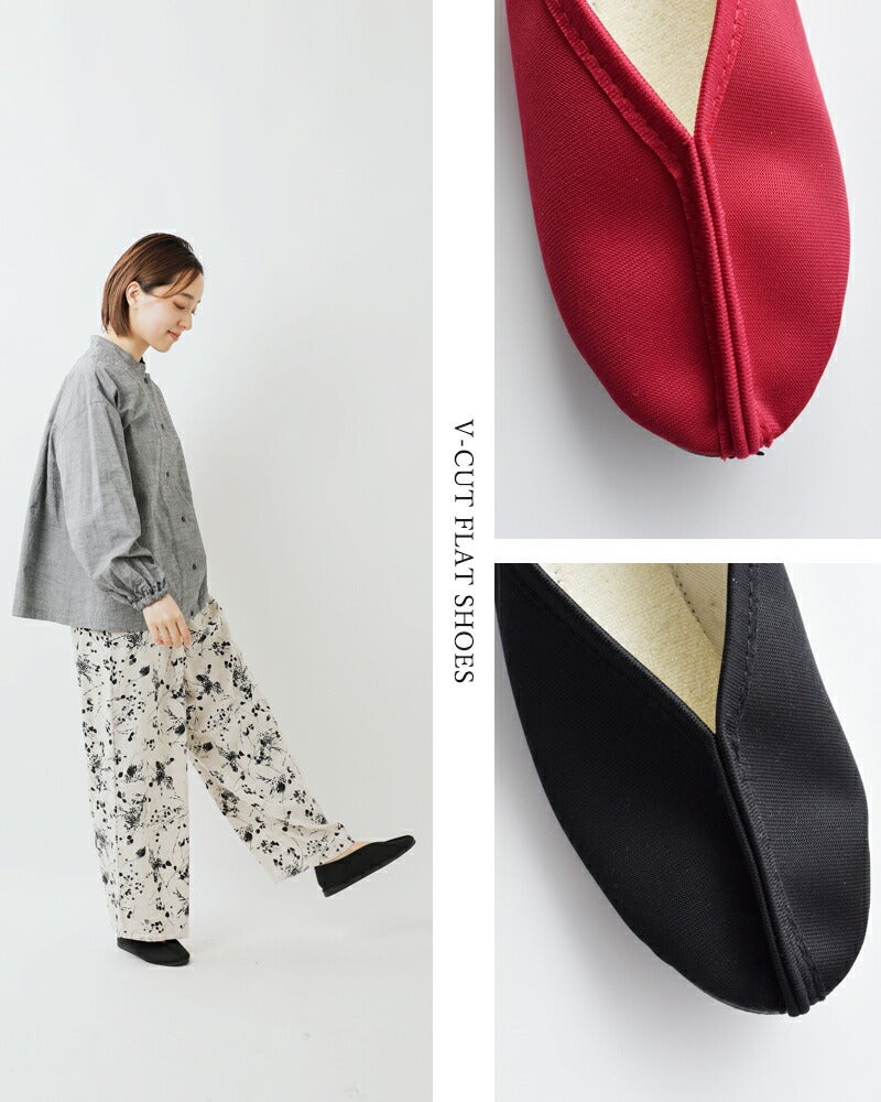 20%OFF】JAVERFLEX ジャバフレックス Vカット フラット シューズ