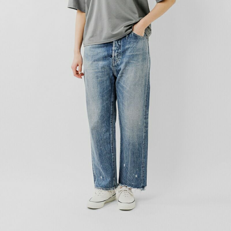 chimala チマラ セルビッチ デニム ワイド テーパード カット パンツ