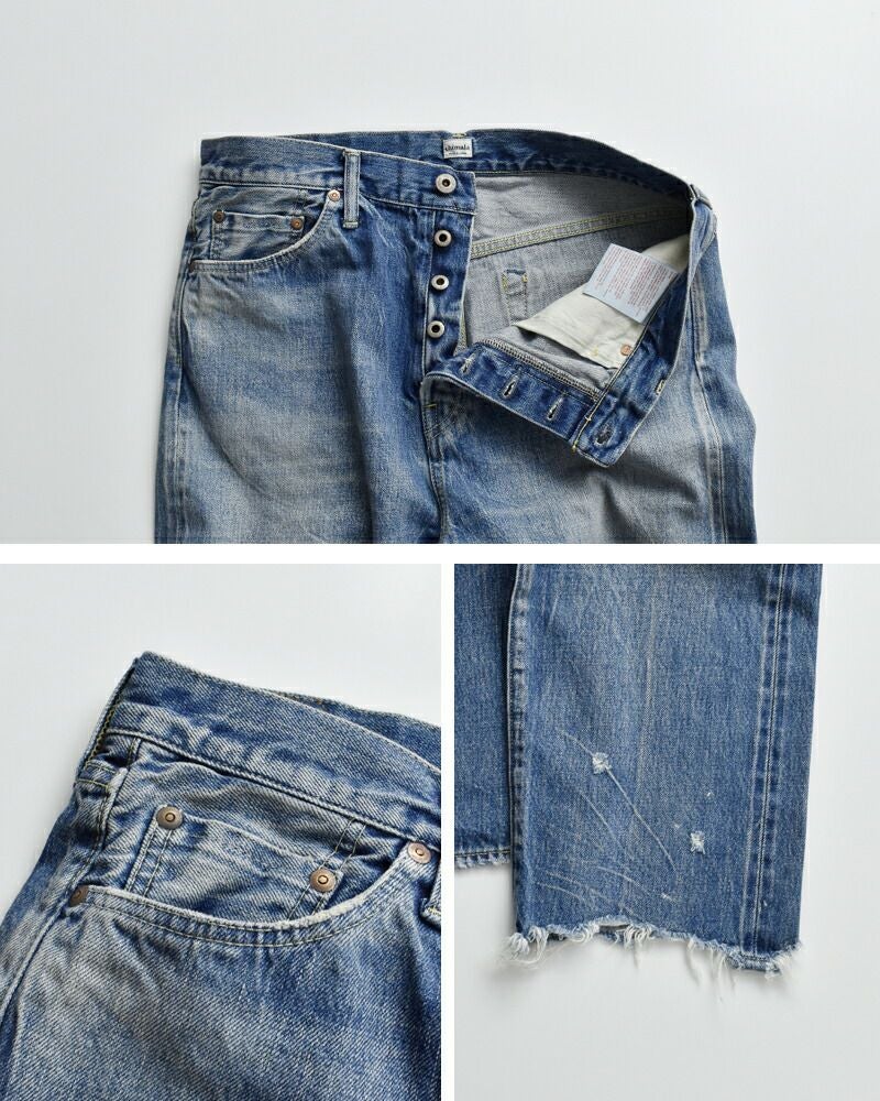 chimala チマラ セルビッチ デニム ワイド テーパード カット パンツ