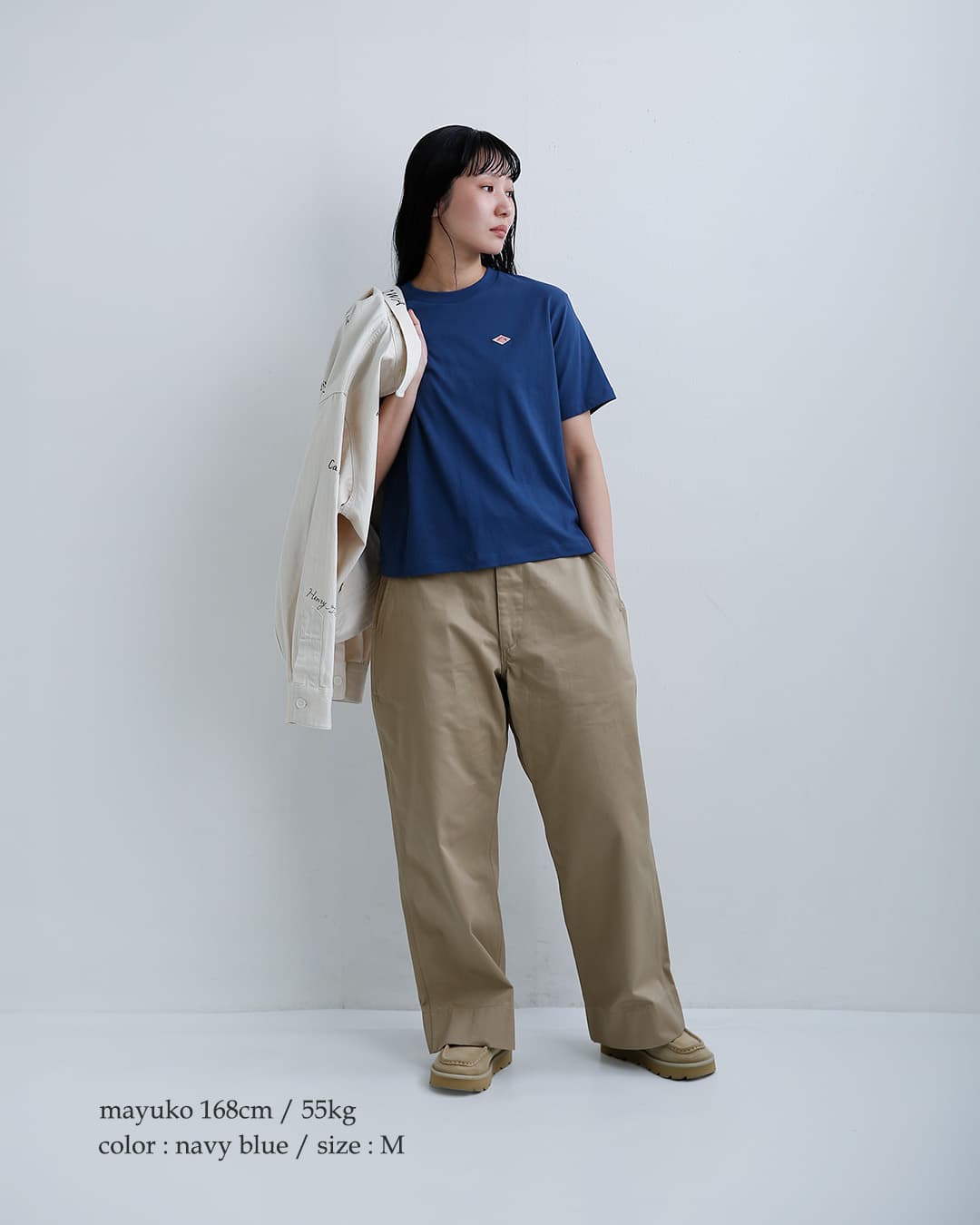 DANTON ダントン コットン天竺 半袖Tシャツ dt-c0404cjj レディース