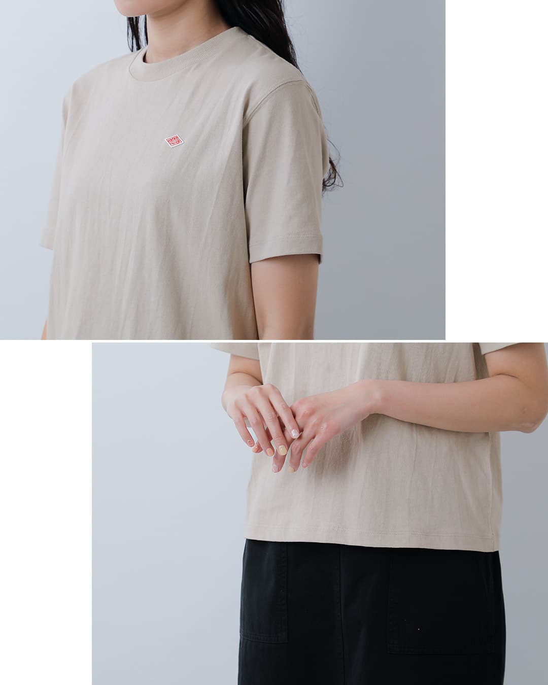 DANTON ダントン コットン天竺 半袖Tシャツ dt-c0404cjj レディース