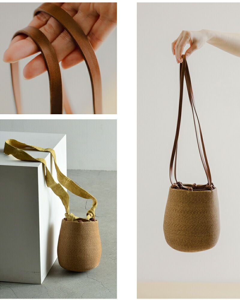 ショコマロ‼️アパルトモン 別注バンブーカゴバック   CATARZI L'Appartement（アパルトモン）の「◇*CATARZI BAMBOO BAG WITH LINING