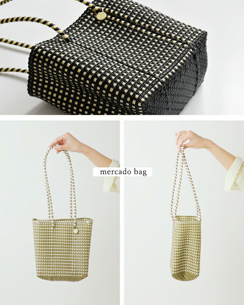 Letra レトラ メルカドバッグ スリムスタイル “PLAIN / MINI CHECK
