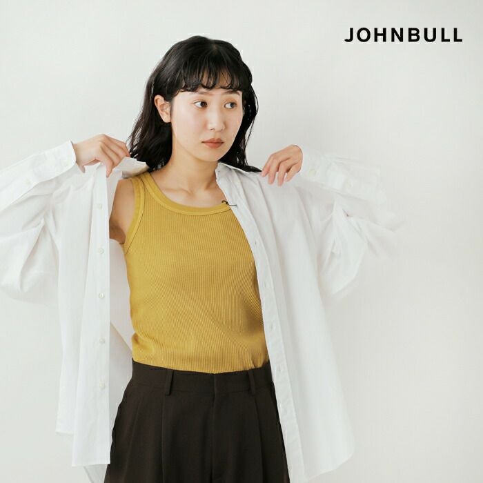 Johnbull ジョンブル コットン ピグメント 針抜き タンクトップ