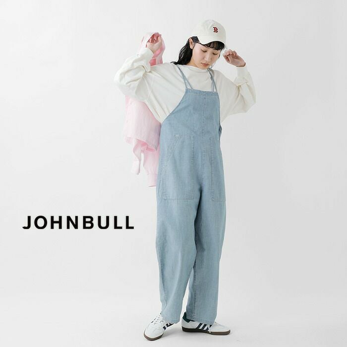 50%OFF】Johnbull ジョンブル コットン シャンブレー ダブルストラップ