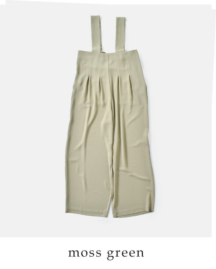 60%OFF】CLANE クラネ ハイウエスト サスペンダー パンツ 18110-7232