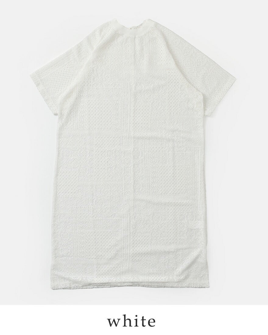 tissu ティシュ パッチワーク レース スリット ワンピース tissu ティシュ パッチワーク レース スリット ワンピース ts250ct082