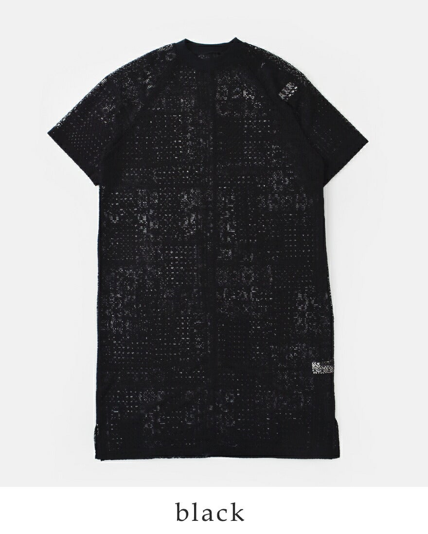 tissu ティシュ パッチワーク レース スリット ワンピース tissu ティシュ パッチワーク レース スリット ワンピース ts250ct082