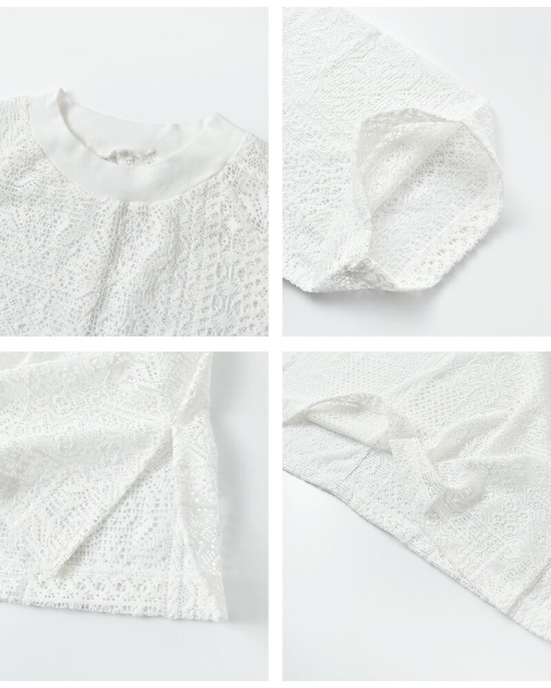 tissu ティシュ パッチワーク レース スリット ワンピース tissu ティシュ パッチワーク レース スリット ワンピース ts250ct082