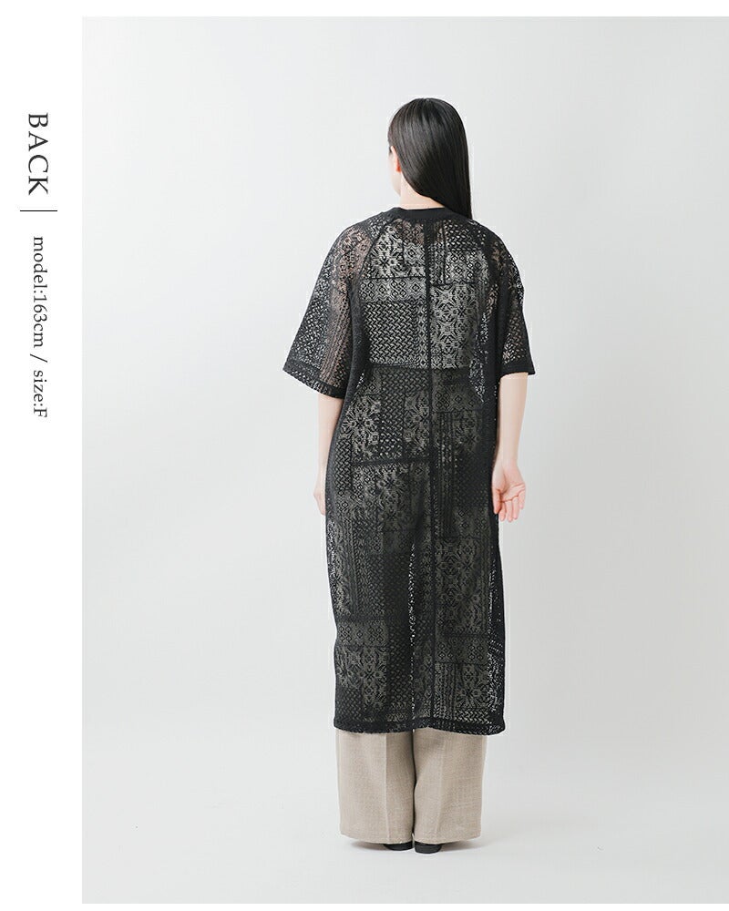 クーポン対象】tissu ティシュ パッチワーク レース スリット