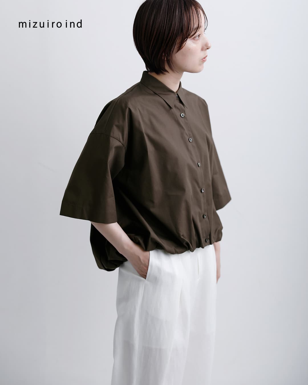 20%OFF】mizuiro ind ミズイロインド コットン ハーフスリーブ