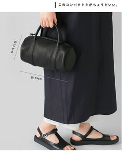 Aeta アエタ ディアレザー シリンダー ボストン バッグ “DEER” da101 
