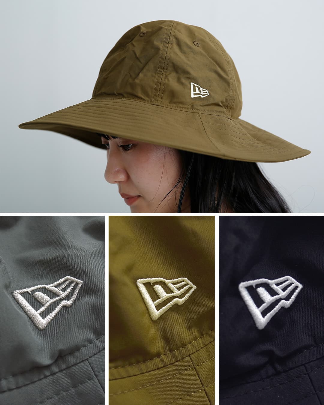 NEW ERA ニューエラ エクスプローラー ワイド ブリム ナイロン ハット