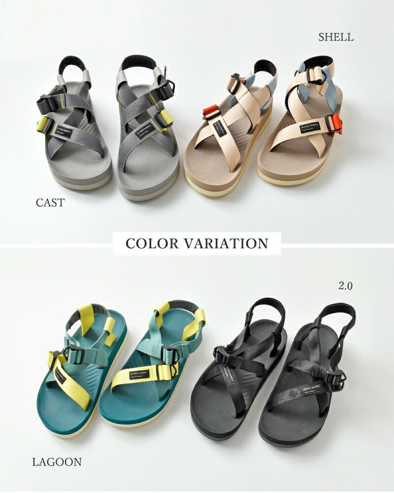 ジルサンダー ナイロン ベスト ビック ボーダー バイカラー グリーン 緑 クーポン対象】【60%OFF】HIJACK SANDALS ハイジャックサンダル クロス