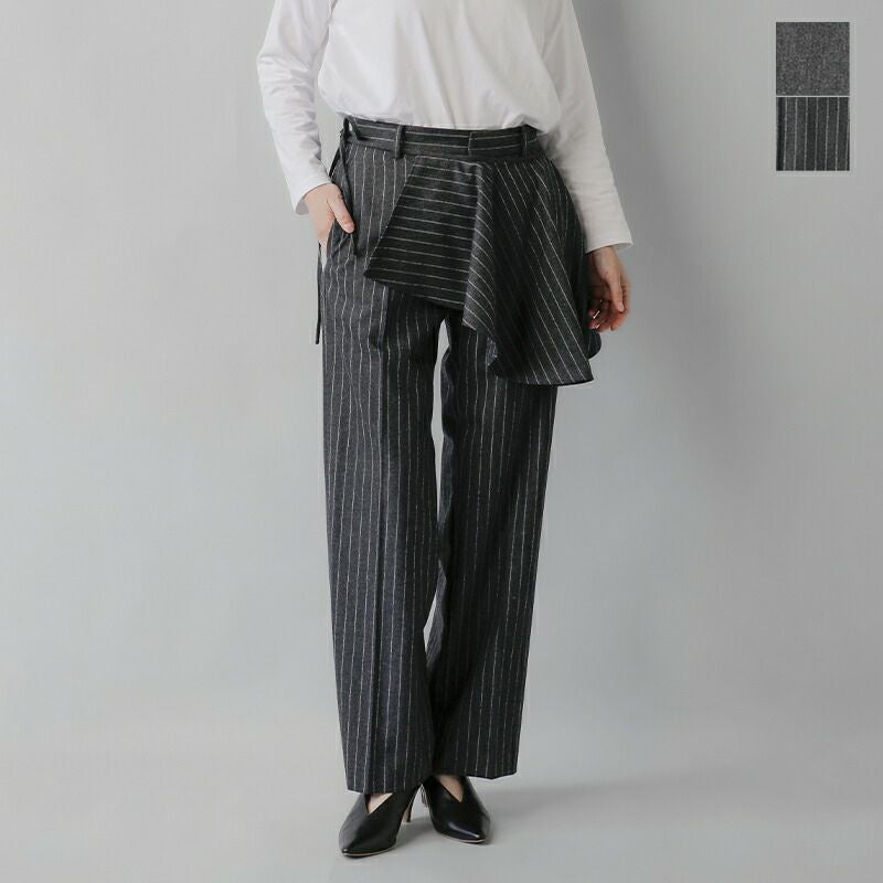 70%OFF】LOEFF ロエフ ウール ポプリン レイヤード パンツ 8814-299