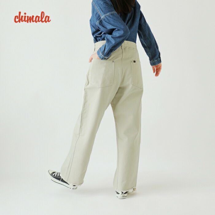 chimala チマラ アイボリードリル ウエスト アジャスタブル デニム