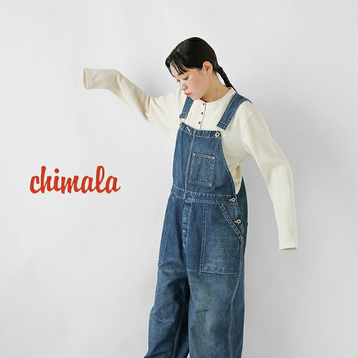chimala チマラ アモスケイグ セルビッチ デニム オーバーオール cs40 chimala チマラ アモスケイグ セルビッチ デニム オーバーオール cs40