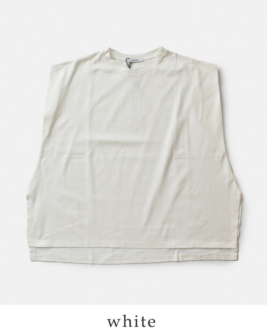3こ1】【20%OFF】[NEW]MANON マノン コットン インタック スリーブ T