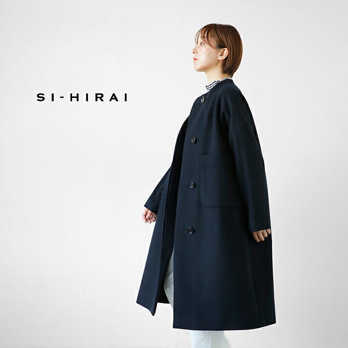 d*9様 ロング118丈　最高級セレブリアルファーコート SI-HIRAI スーヒライ スペシャルメルトン ラウンドネック コート