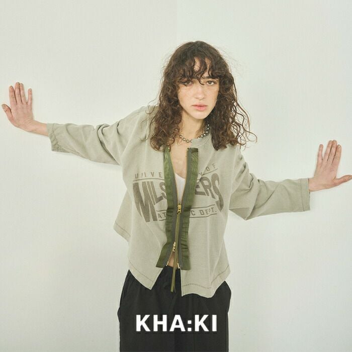 50%OFF】kha:ki カーキ コットン リメイク Tシャツ カーディガン