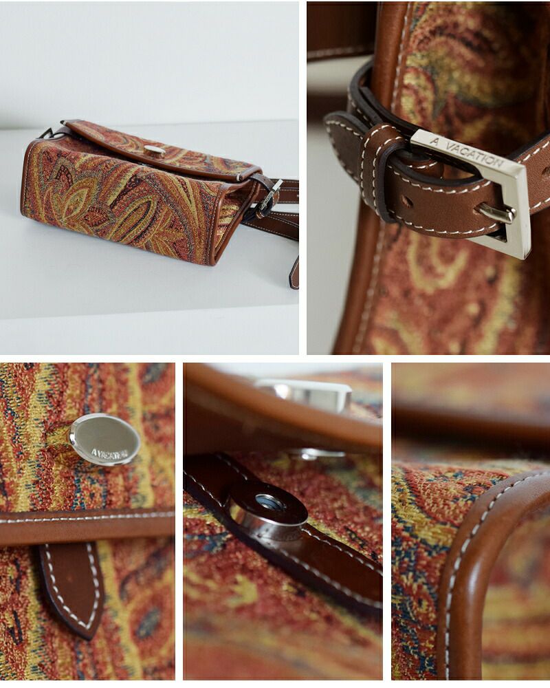 週末お値下げ　A VACATION BOX IconicCopperハンドバッグ A VACATION ア ヴァケーション スクエア ハンドバッグ “NICOLE” 25aw