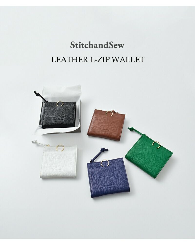 StitchandSew スティッチアンドソー 牛シボ Lジップ ウォレット lz108