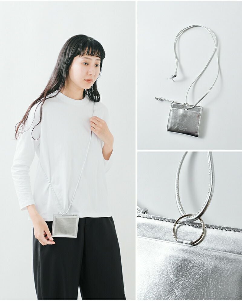 StitchandSew スティッチアンドソー 牛ミラー箔 Lジップ ウォレット