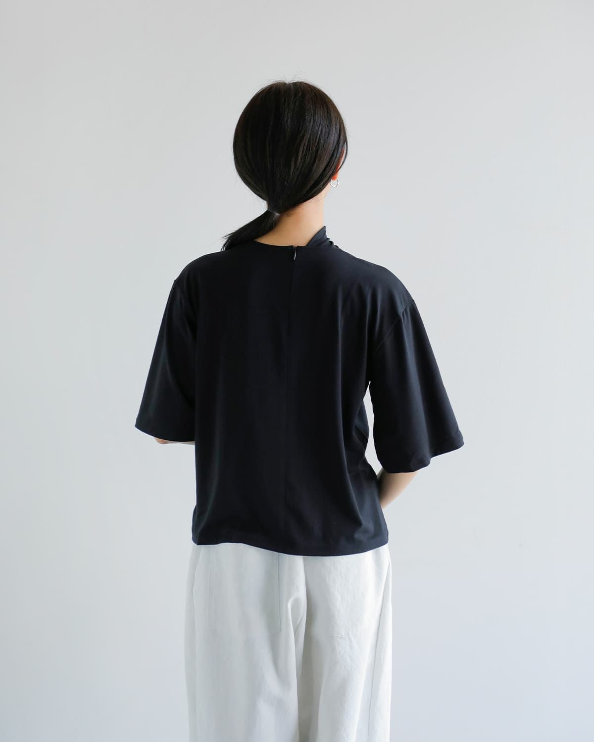 CLANE クラネ スラッシュネック ハーフスリーブ トップス 19105-1042