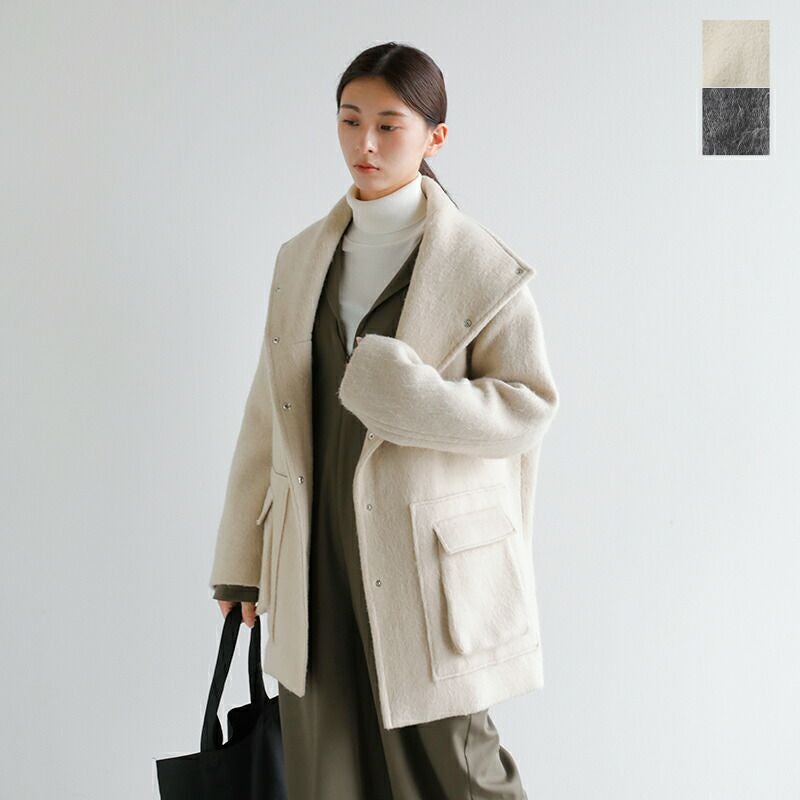 40%OFF】Hella ヘラ ウール混 シャギー コート “WOOL SHAGGY COAT