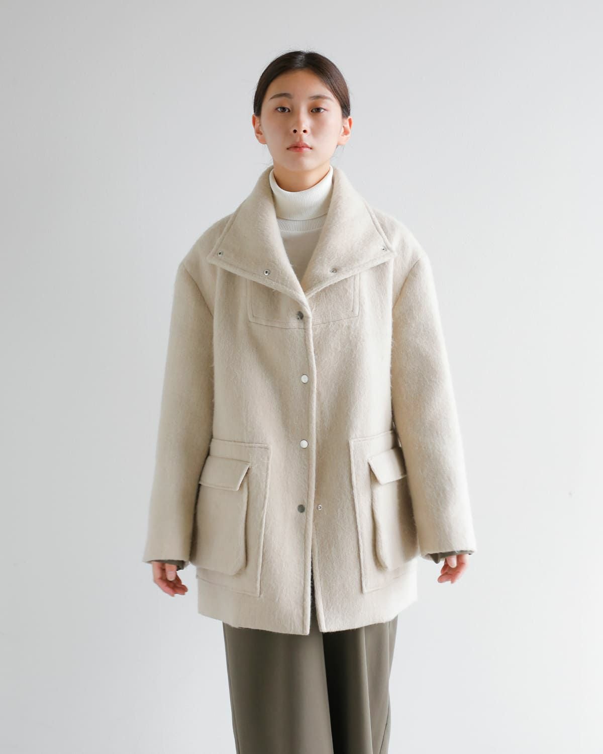 40%OFF】Hella ヘラ ウール混 シャギー コート “WOOL SHAGGY COAT