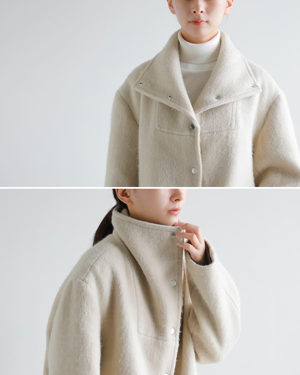 40%OFF】Hella ヘラ ウール混 シャギー コート “WOOL SHAGGY COAT