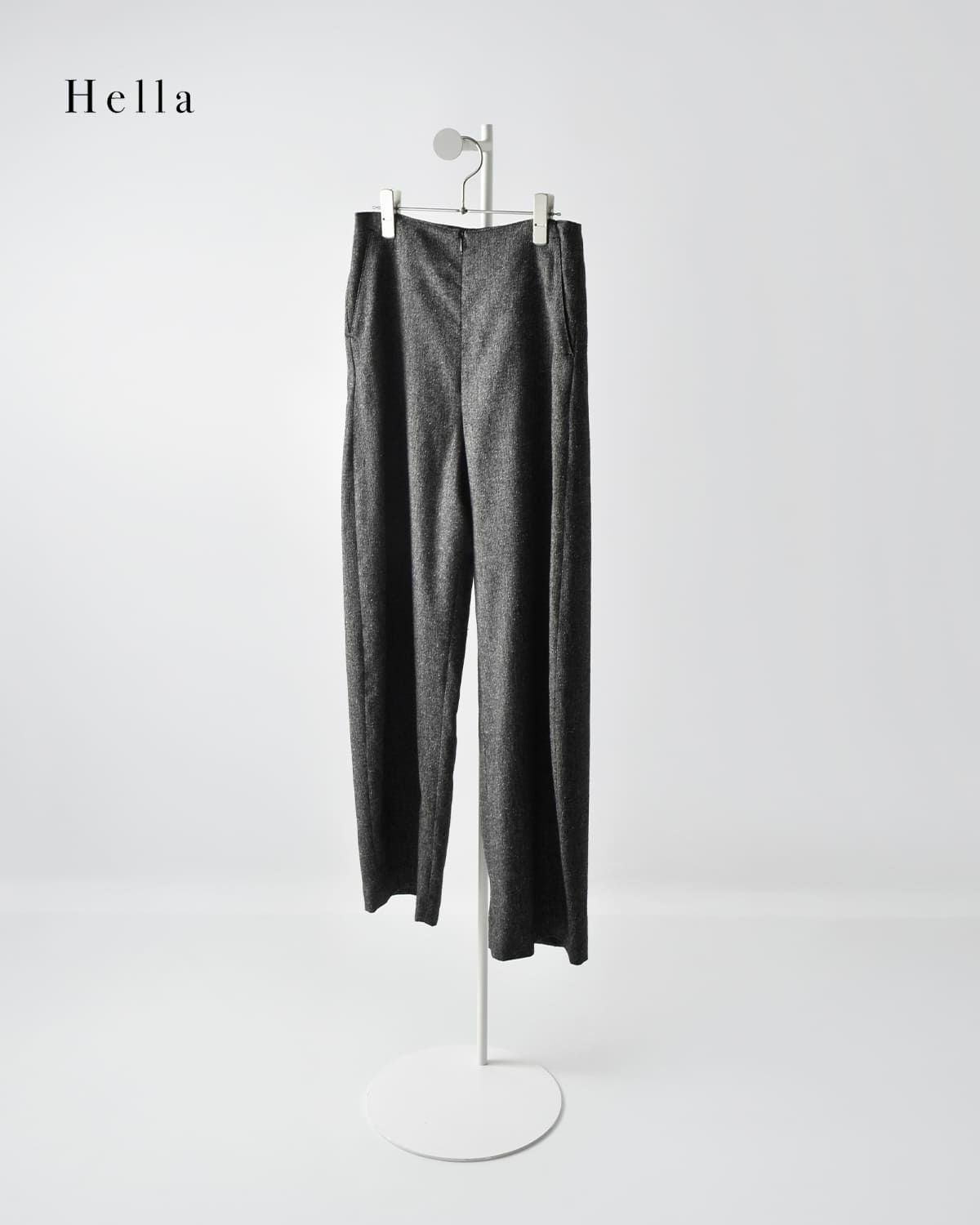 50%OFF】Hella ヘラ シルクネップ ツイード コクーン パンツ “SILK NEP